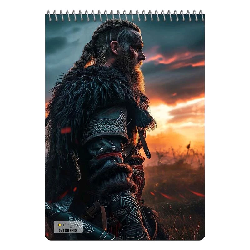 دفتر نقاشی 50 برگ سیمی کارنیکا طرح وایکینگ ها Vikings کد 77896