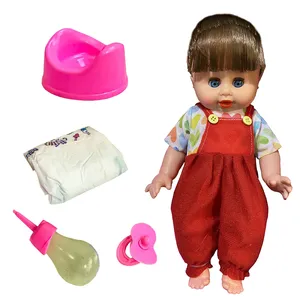 ست هدیه عروسک ارکا مدل بیبی بورن نوزاد طرح موزیکال و چراغدار کد 1299/4 ارتفاع 33 سانتی متر