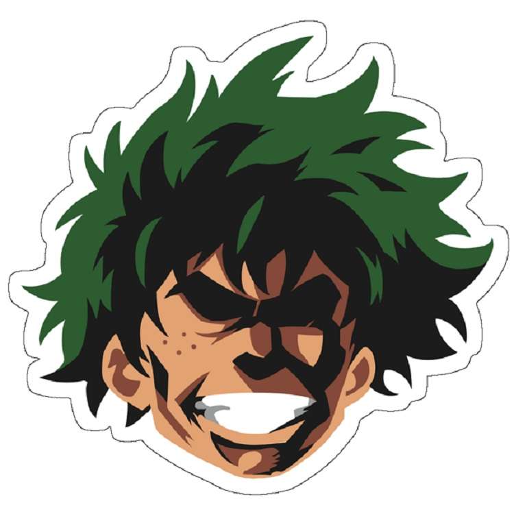 استیکر مدل MIDORIYA IZUKU DEKU EAT THIS ALL MIGHT