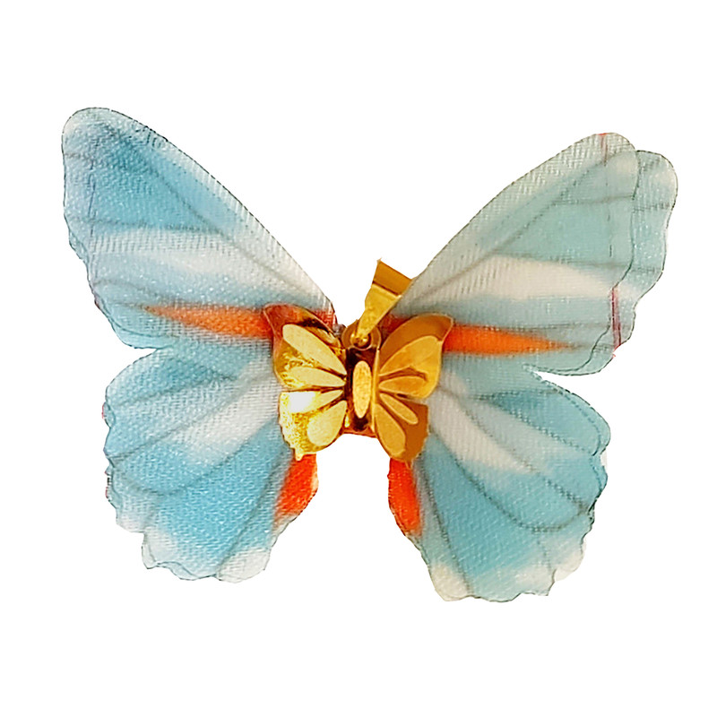 آویز گردنبند طلا 18 عیار زنانه مدل پروانه کد 180