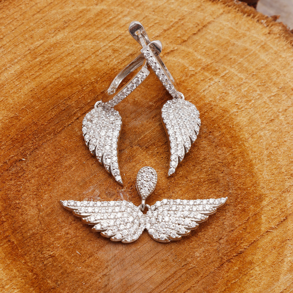 نیم ست نقره زنانه مدل GTA-421