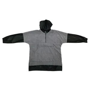 هودی زنانه مدل مخمل کبریتی 10333 رنگ طوسی