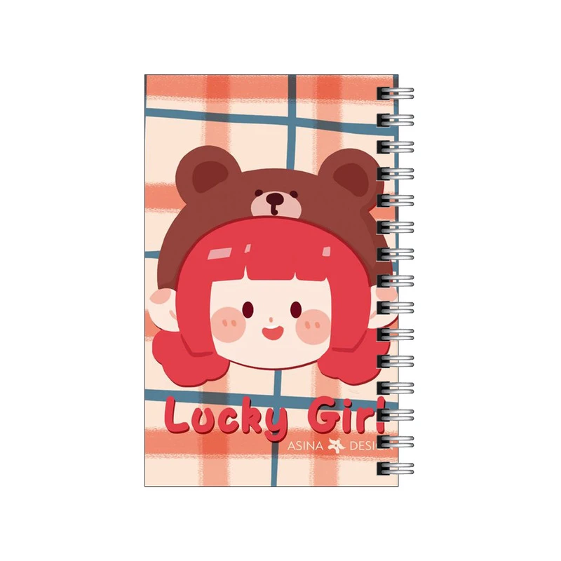 دفترچه یادداشت مدل to do list طرح دختر خوش شانس کد 3146258