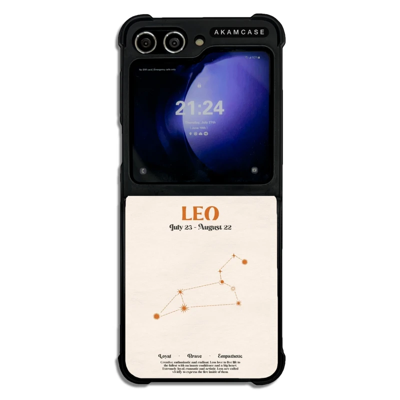 کاور آکام مدل AMC-WSGZFLIP5-ZODIAC-6 مناسب برای گوشی موبایل سامسونگ Galaxy Z Flip 5