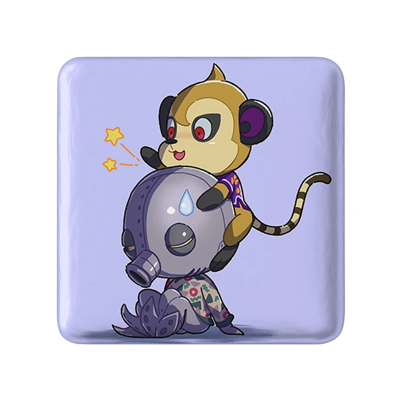 مگنت خندالو طرح بازی انیمال کراسینگ (Animal Crossing) مدل مربعی کد 32639