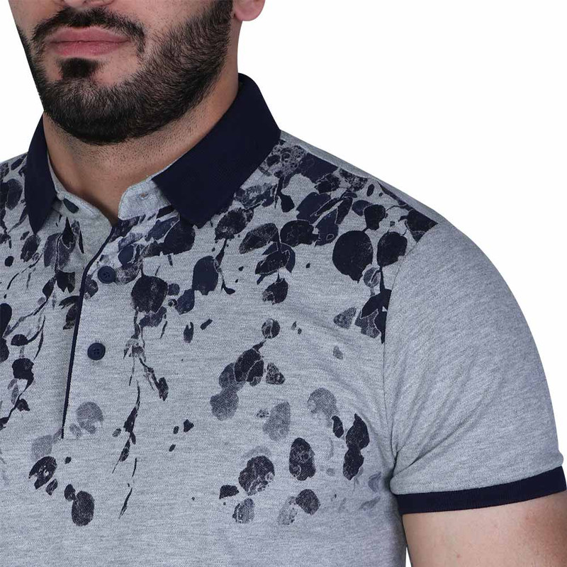 پولوشرت آستین کوتاه مردانه روگاچی مدل گلدار