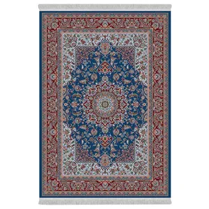 فرش پارچه‌ای دفه مدل فرشینه هازان مخمل طرح فانتزی کد 3372