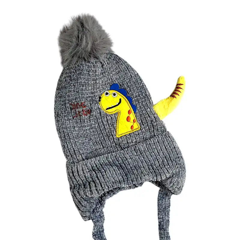 کلاه بافتنی بچگانه مدل دایناسور RO_150