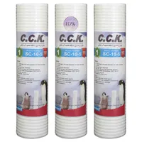 فیلتر دستگاه تصفیه کننده آب سی سی کا مدل pp 5 micron-HZK بسته 3 عددی