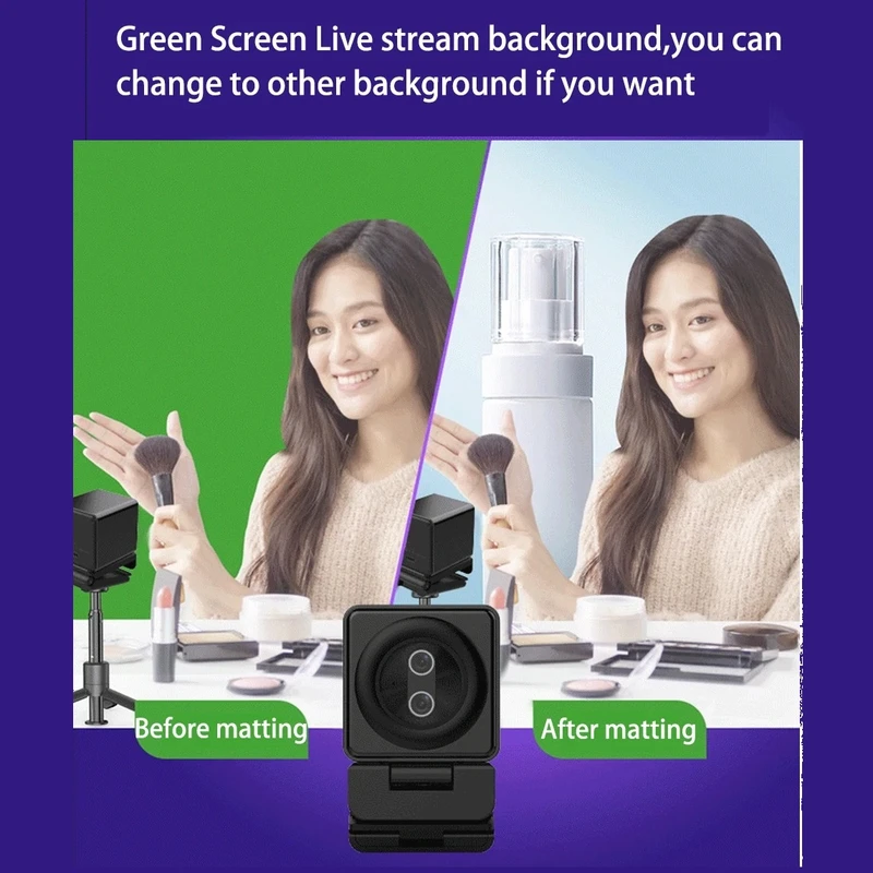 عکس شماره 11 : وب کم مدل 4k 12 mp 20x zoom dual lens auto focus