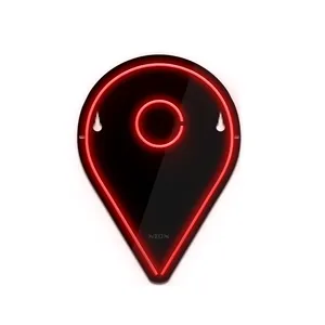 چراغ دیواری نئون دیزاین طرح Location-BL_RD