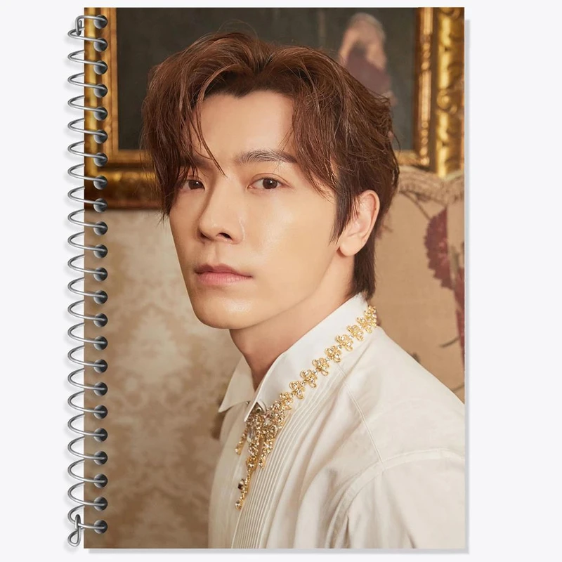 دفتر زبان 50 برگ خندالو مدل سه خط طرح دونگهه گروه سوپر جونیور Super Junior کد 21393