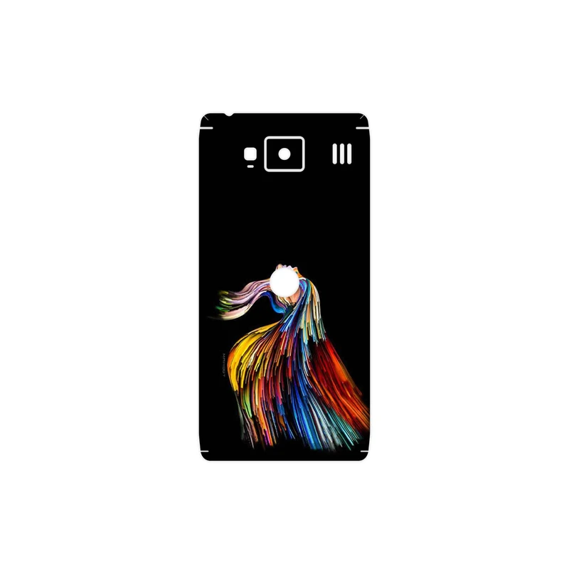 برچسب پوششی ماهوت مدل Rainbow Hair Digital Art مناسب برای گوشی موبایل موتورولا Droid Razr HD