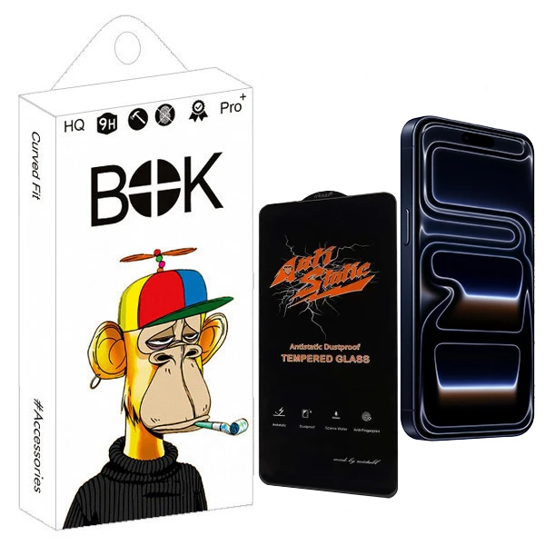 محافظ صفحه نمایش انتی استاتیک بوک مدل Nevox مناسب برای گوشی موبایل اپل IPhone 17 pro max