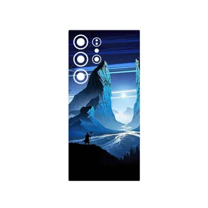 MAHOOT Blue Mountains Digital Art Cover Sticker for Samsung Galaxy S24 Ultra