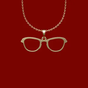گردنبند طلا 18 عیار زنانه مدوپد مدل عینک کد Q2-1-1185