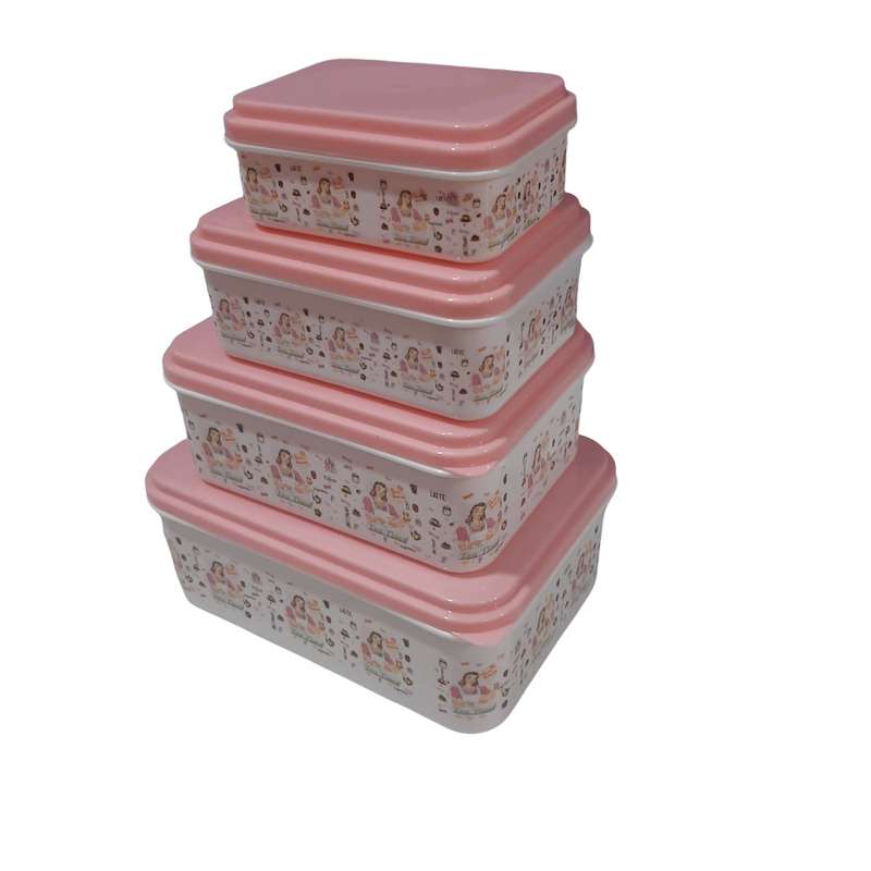 ظرف نگهدارنده مدل SWEET BAKED مجموعه 4 عددی