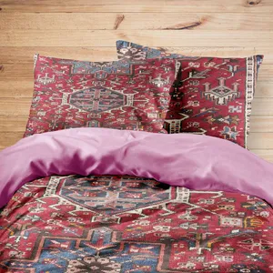 سرویس روتختی مدوپد طرح فرش قرجه سه‌ترنج مدل C-Gharche02 یک نفره 4 تکه