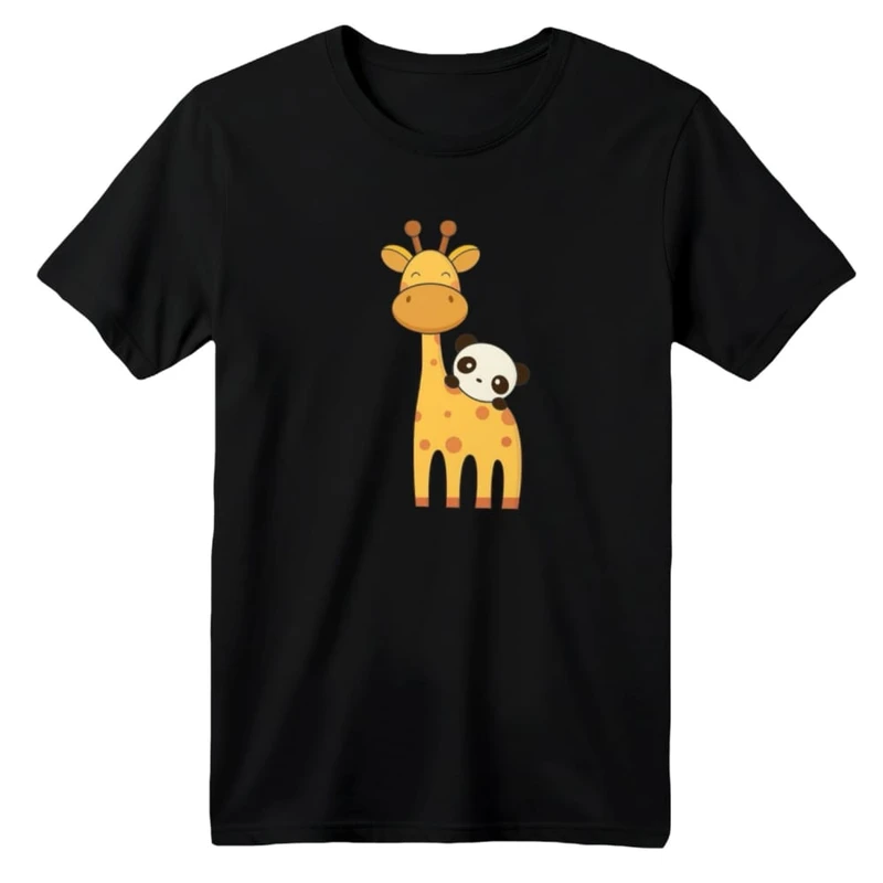 تی شرت آستین کوتاه بچگانه مدل زرافه کد ۲۳