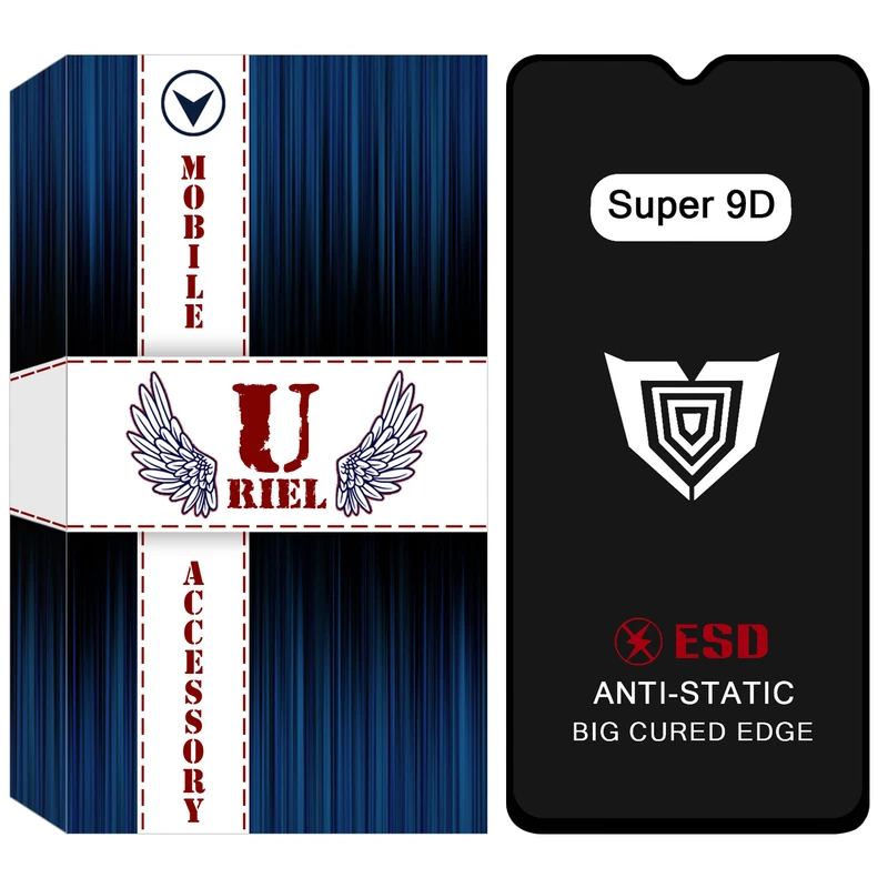 محافظ صفحه نمایش شیشه ای یوریل مدل Super 9D مناسب برای گوشی موبایل سامسونگ Galaxy M21