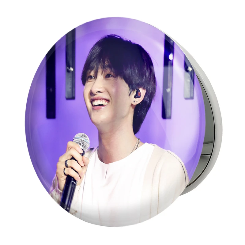 آینه جیبی خندالو طرح اینهیوک گروه سوپر جونیور Super Junior مدل تاشو کد 21380 