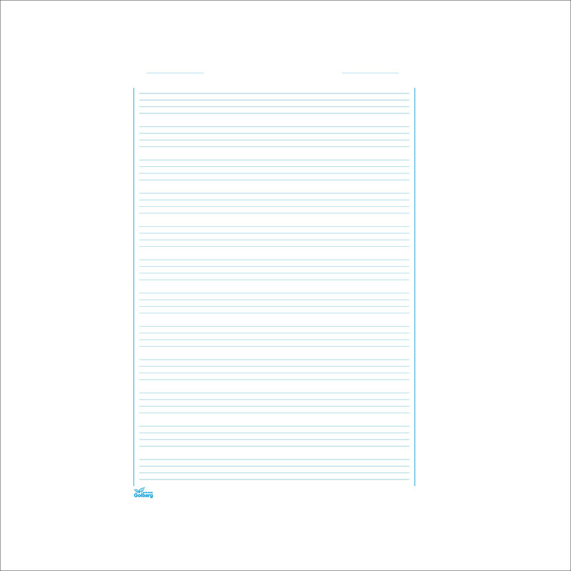 دفتر زبان 60 برگ گلبرگ طرح 4خط مدل 501