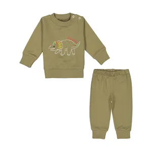 ست سویشرت و شلوار نوزادی آدمک مدل 2171234-48