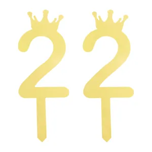 تاپر کیک هانستو مدل عدد 22 کد TPN22 مجموعه 2 عددی