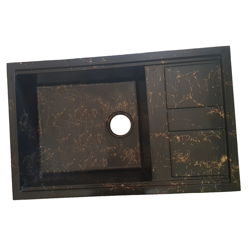 سینک ظرفشویی گرانیت توکار یک لگنه مدل MAK_bg80