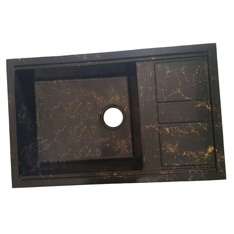 سینک ظرفشویی گرانیت توکار یک لگنه مدل MAK_bg80