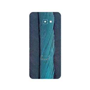 MAHOOT Turquoise feathers Cover Sticker for Samsung Galaxy J4 Core