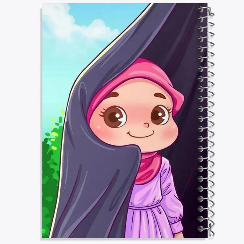 دفتر مشق 50 برگ خندالو مدل دخترانه کد 26015