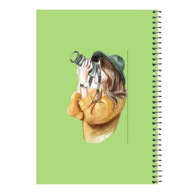 دفتر مشق 80 برگ اس جی مدل دختر عکاس   