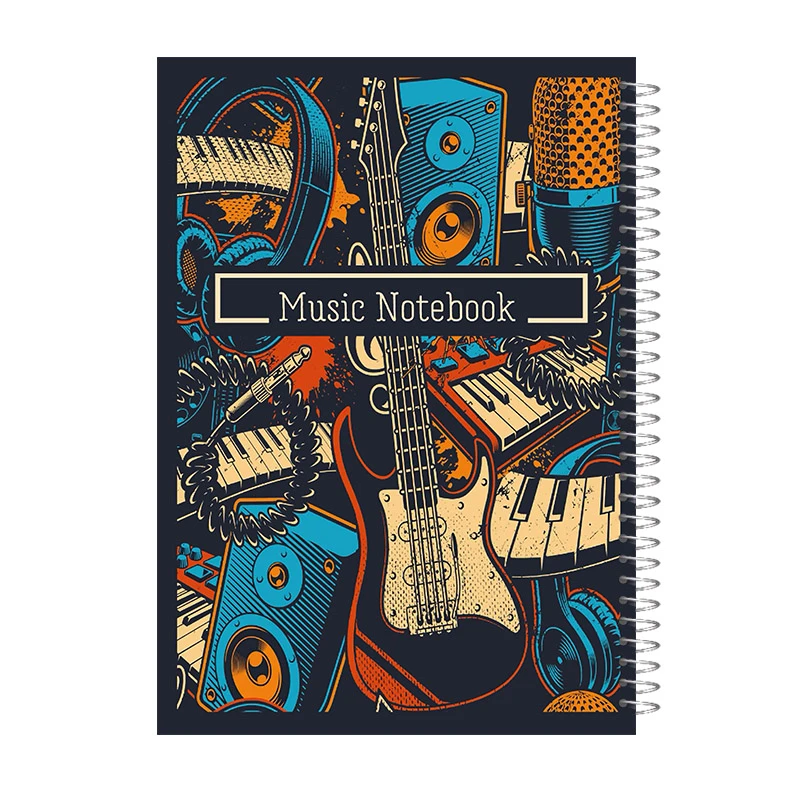 دفتر نت موسیقی 40 برگ آی چاپ مدل وینتیج کد 869