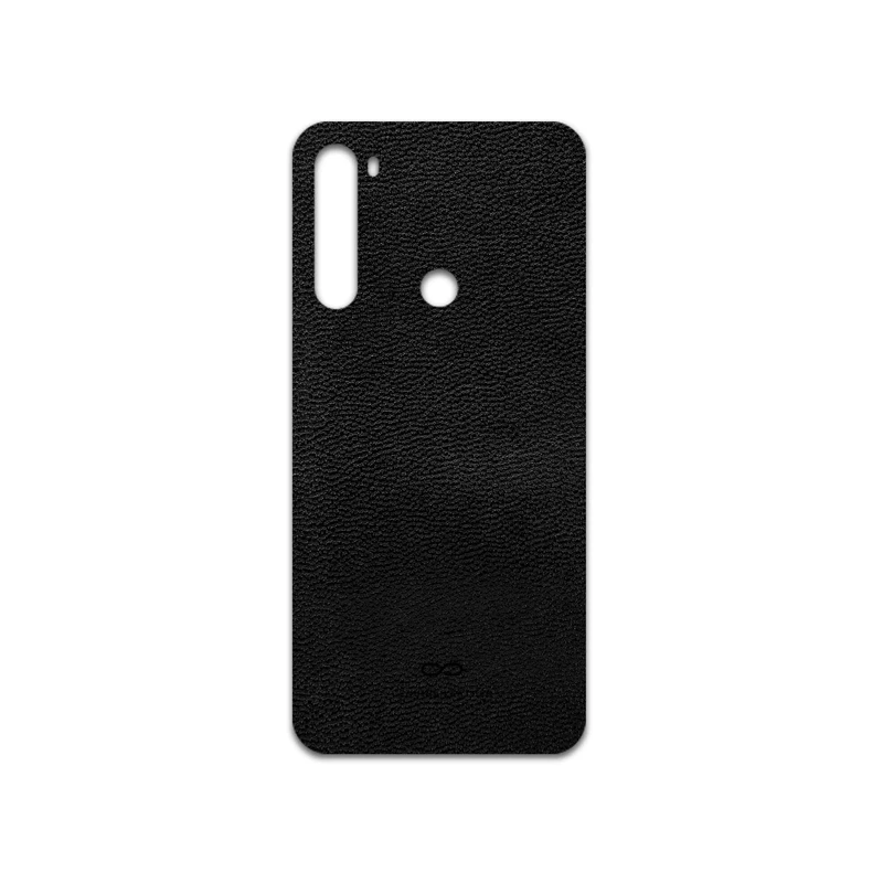 برچسب پوششی ماهوت مدل Black-Leather مناسب برای گوشی موبایل شیائومی Redmi Note 8 2021