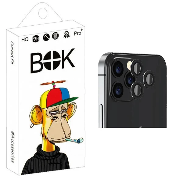 محافظ لنز دوربین بوک مدل Transparent Ring مناسب برای گوشی موبایل اپل iPhone 12 Pro Max