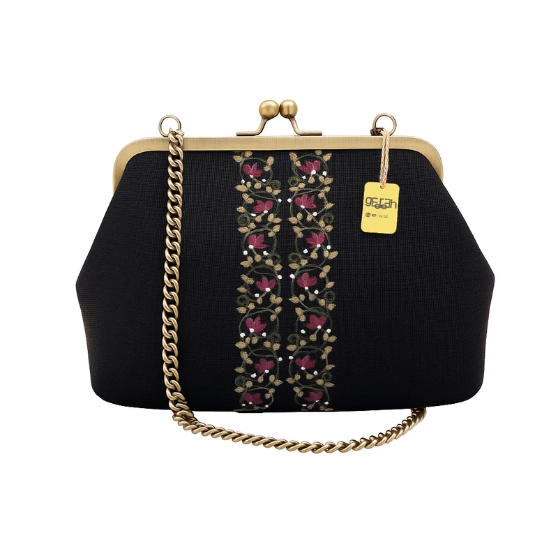 کیف رودوشی زنانه گره استایل مدل باغ ایرانی 