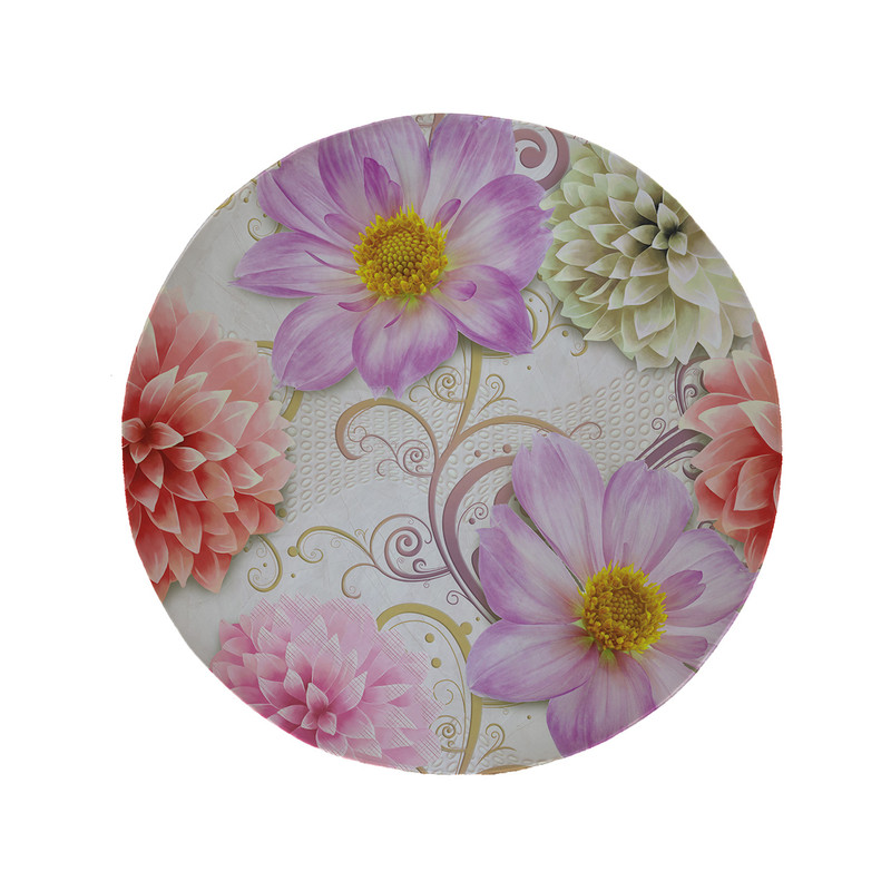 پادری مدل دایره طرح گل کد 5914 سایز 90 × 90 سانتی متر 