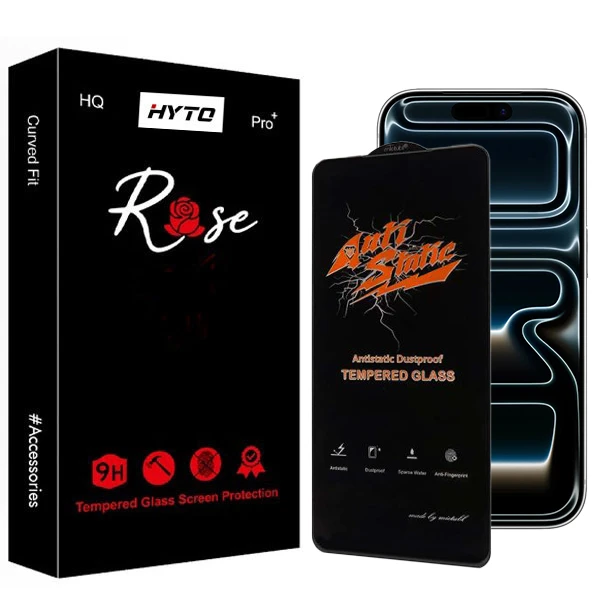 محافظ صفحه نمایش هیتو مدل Rose Antistatic Techra مناسب برای گوشی موبایل اپل Iphone 17 Pro Max