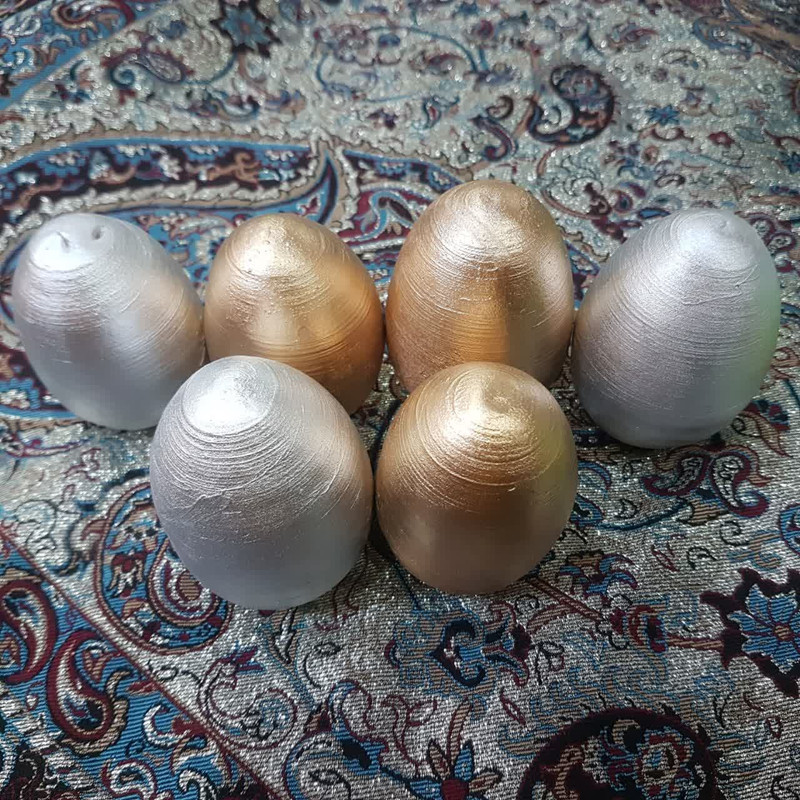 تخم مرغ تزیینی مدل Golden بسته 6 عددی