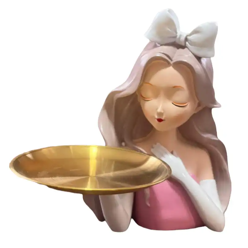 مجسمه هوم لاکس مدل سینی فلزی پاپیون