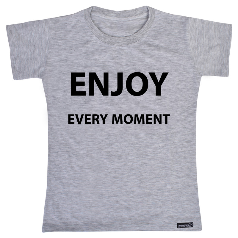 تی شرت آستین کوتاه دخترانه 27 مدل Enjoy Every Moment کد MH974