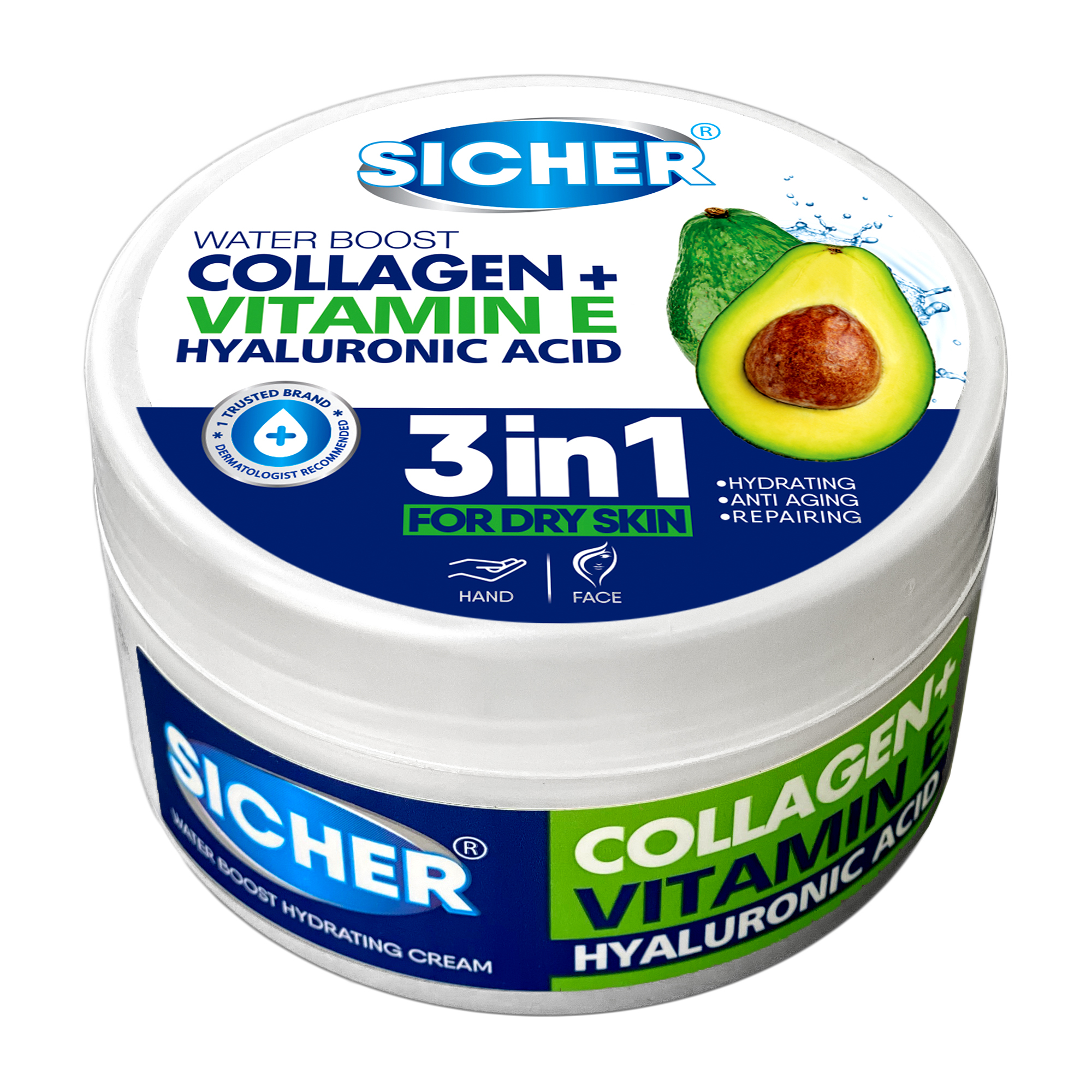 کرم آبرسان سیچر سری 3IN1 مدل VITAMIN E حجم 200 میل لیتر