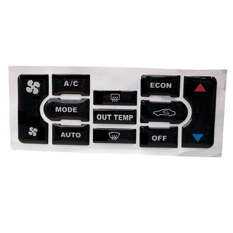 برچسب دکمه های پنل بخاری و کولر کد BLK مناسب برای پژو پارس بسته 10 عددی