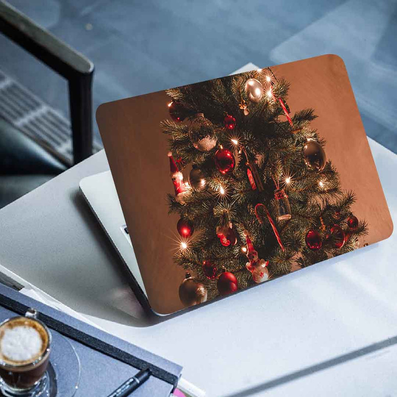 استیکر لپ تاپ طرح christmas tree decorations garlandsکد P-731مناسب برای لپ تاپ 15.6 اینچ