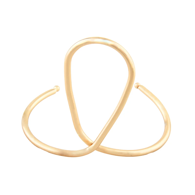 دستبند النگویی زنانه مدل بنگل طرح منحنی کد 1943