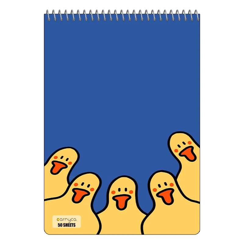 دفتر نقاشی 50 برگ سیمی کارنیکا طرح اردک کیوت Cute Duck کد 44808