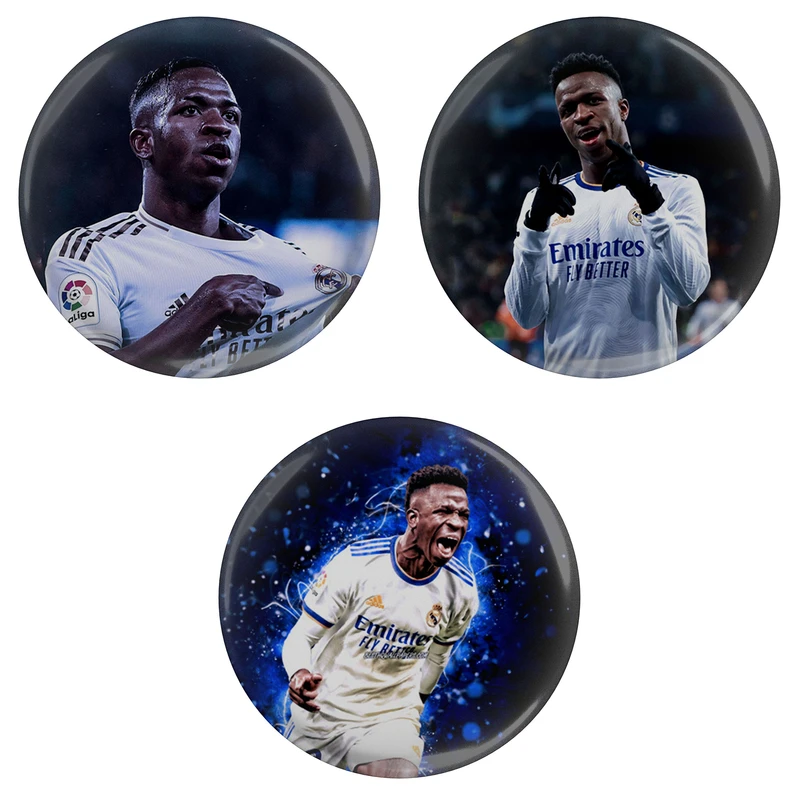 پیکسل مدل S3-6 طرح وینیسیوس جونیور بازیکن فوتبال رئال مادرید مجموعه 3 عددی