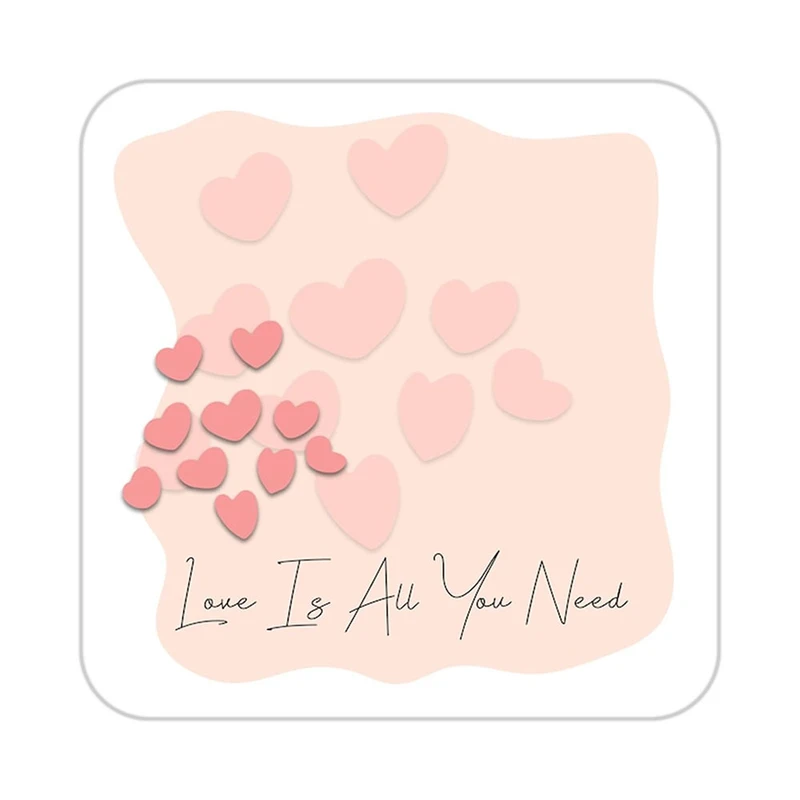 زیر لیوانی کاکتی طرح عاشقانه مدل mp40508