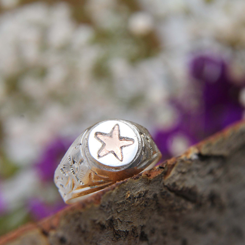 انگشتر نقره مردانه بازرگانی میلادی مدل حرز چهارده معصوم کد AM_199